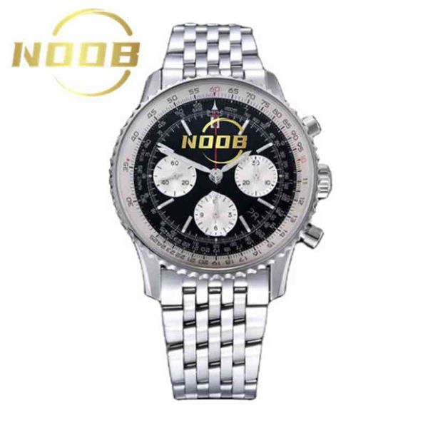 

luxury aviation chronograph mechanical watch gf factory 43mm asia 7750 caliber b01 2bva, Slivery;brown