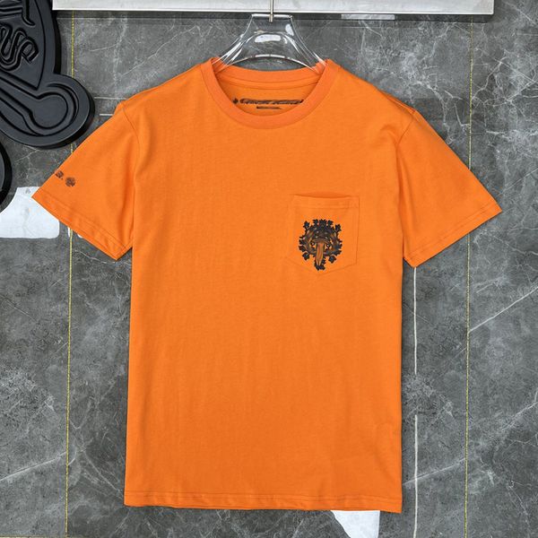 

fashion ch classic t shirts mens short sleeves designers letter horseshoe sanskrit cross print sweatshirts t-shirts woman tees 2 yrjq, White;black