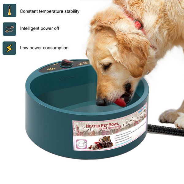 Pet Dog Bowl Food Inverno Aquecimento Alimentação Constante Aquecimento de temperatura Termostato Bacia S Electric Y200917