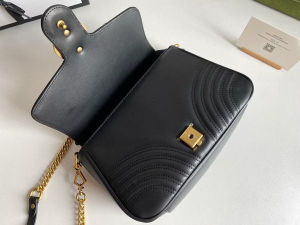 

original newset women marmont lady messenger bags love heart v wave pattern satchel genuine leather shoulder bag chain red butterfly handbag
