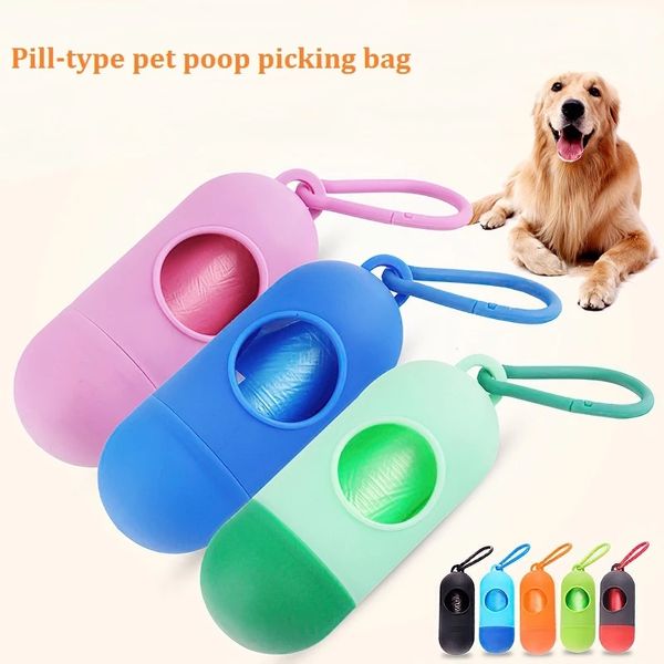 Pet Supplies Cachor Poop Bag Scoop Leash Dispenser com Ganch Mini Dogs Poop Bags Box Wholesale