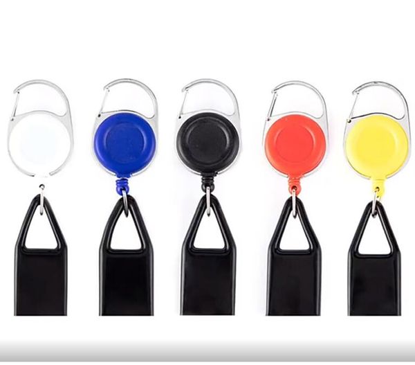 Premium Renkli Kauçuk Çakmak Kılıf Kılıfı Sigara Aksesuarları Aracı Plastik tasma klipsine Pantolon Retractable Makara Metal Anahtarlık Tutucu