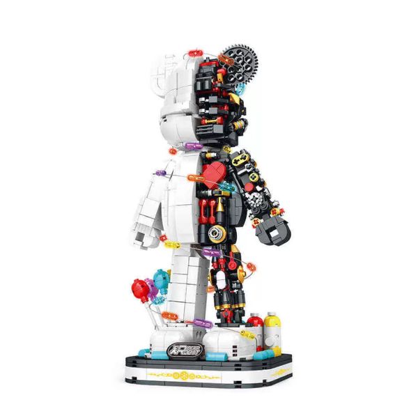 

legos rbrick blocks 800pcs bearbrick model with light creative assembling 3d building blocks diy educational toys hand-made gifts for childr