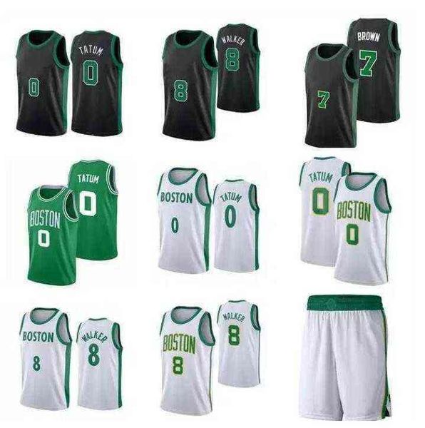

2021 rboston rceltics rtatum jersey 8 kemba 0 jayson walker tatum 7 jaylen 36 marcus brown smart green white basketball jerse''nba, Black