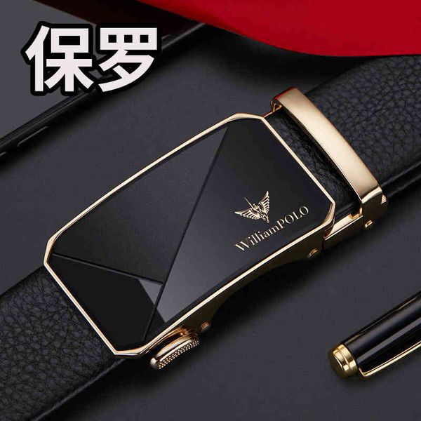 

belts emperor paul belt men's leather automatic buckle layer cowhide fashion brand trouser men eb30, Black;brown