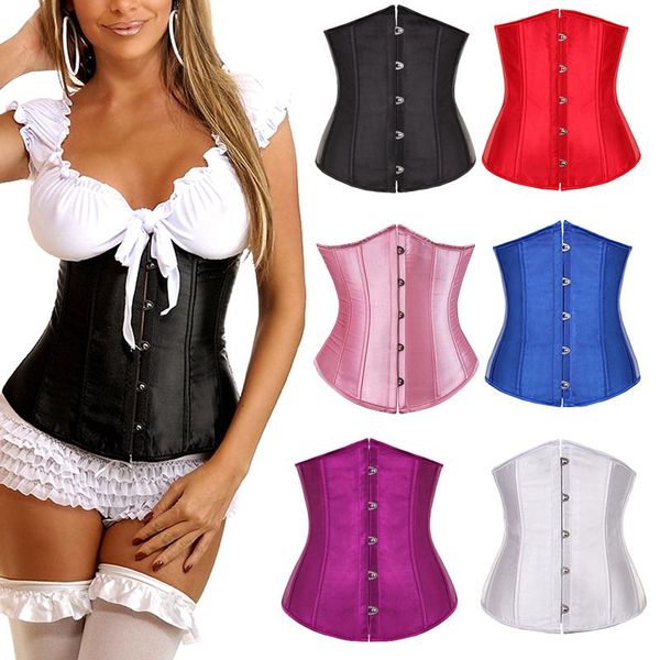 Bustier Corsetti Moda Corsetto classico da donna Con lacci Vita disossata Cincher Bustier Top Stain Body Shaper Top Supporto ShapingBustiers