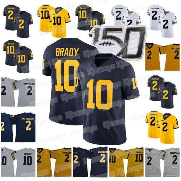 

n3740 ncaa michigan football jersey j.j. mccarthy aidan hutchinson a.j. henning ronnie bell andrel anthony kalel mullings josh ross andrew, Black
