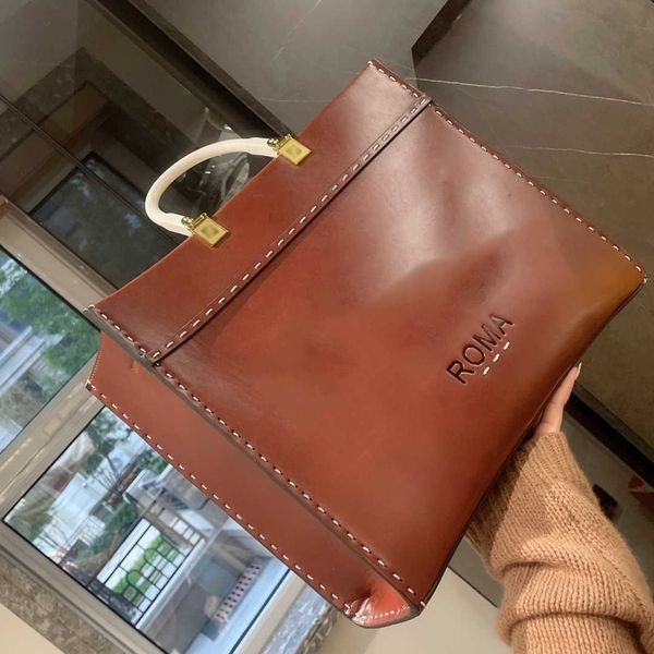 

luxury designer italy brand woman totes bags genuine leather handbags fashion autumn and winter sunshine handbag luxurys