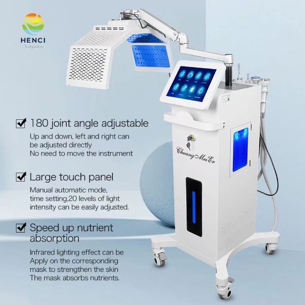 Macchina per microdermoabrasione portatile con fototerapia a led e radiofrequenza biolight pdt beauty machine con supporto