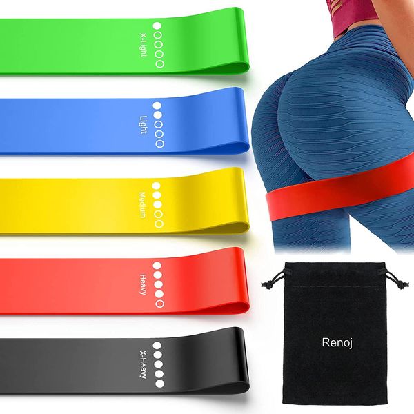 

5pcs/set resistance bands workout rubber loop gum for gym strength training elastic bands fitness equipment expander hip stretch ring