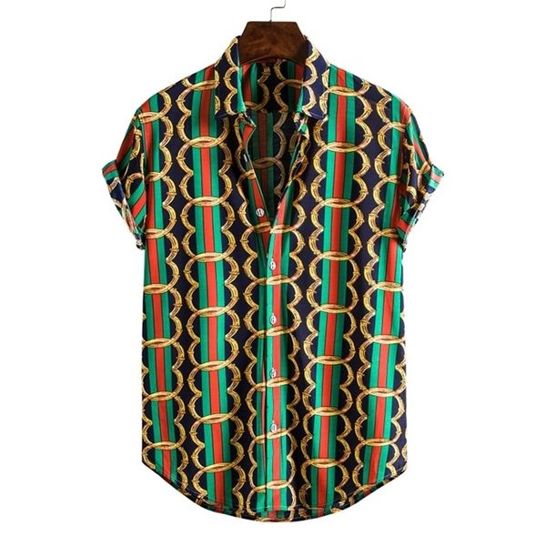 Camicie da uomo a manica corta da uomo per uomo di lusso sociale da uomo Abiti firmati Hawaiano alla moda elegante moda classica 220401