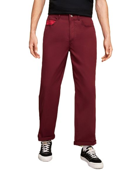 

x take flight men scroll print straight leg pants z8l2#, Black