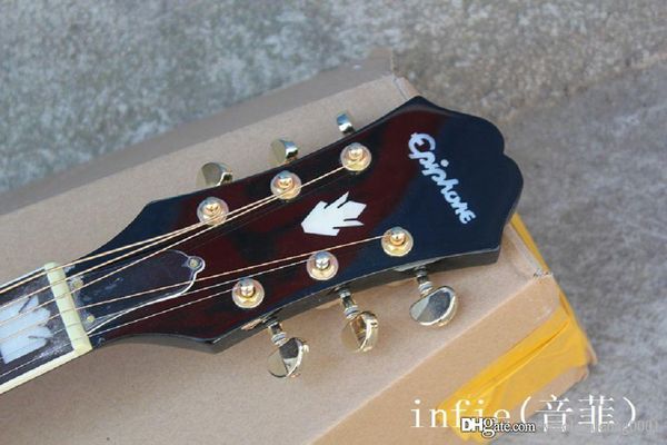 

ryery sj200 acoustic guitar black add fisherman pickup add hardcase in stock luhg