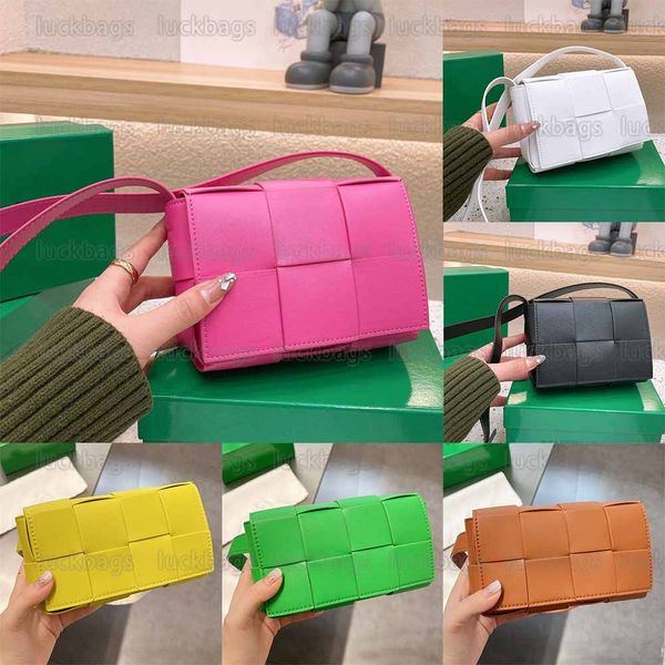 

cassette mini intreccio leather belt bag fashion women mini cross-body bag sponge handbag messenger
