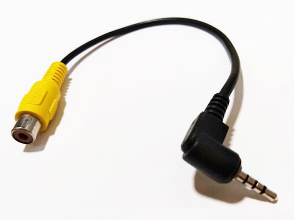 Cavi, spina jack stereo da 2,5 mm a 4 poli ad adattatore femmina RCA per cavo video convertitore AV-in GPS Circa 20 cm/10 pezzi