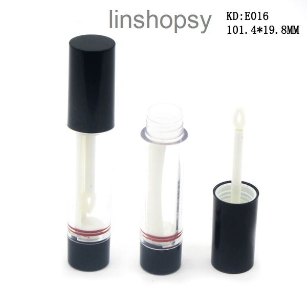 

factory outlet lipstick tube e016 lip gloss non stick cup transparent cylindrical heart-shaped brush head rotating lip glaze container strai