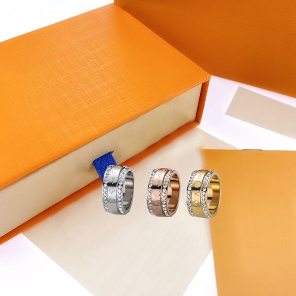 

Stones Ring designer Fashion Rings Jewelry for Man Woman Unisex Gifts 3 Color Top quality
