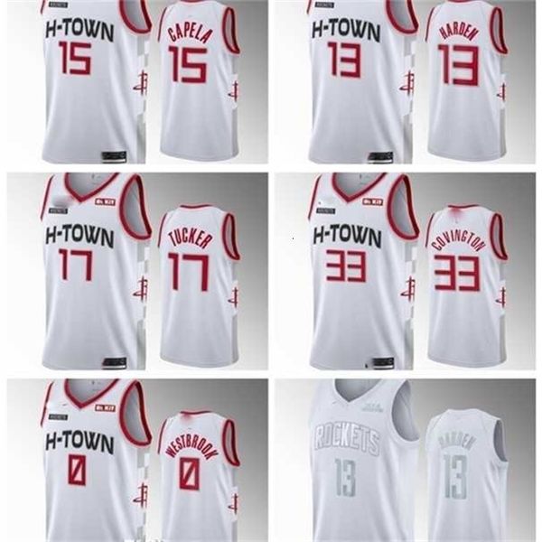 

xfl20 007 houston t rrockets t rmen russell westbrook white jersey robert covington tyson chandler p.j. tucker clint capela gerald green har, Black