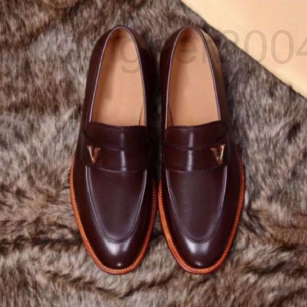 

dress shoes designer men's autumn new business dress shoes pu leather low heel pointed wine red classic comfortable one foot urn7, Black