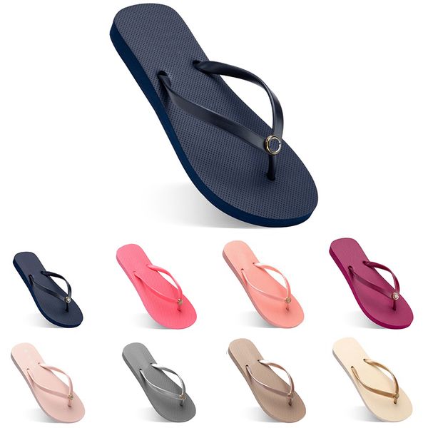 

Women Slippers Fashion Flip Flops Beach Hotel Indoor Slipper Triple Black Pink White Lemon Green Grey Navy Womens Shoes Seventy Five