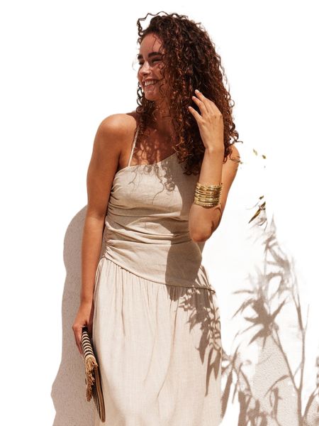 

criss cross lace up backless cut out ruched ruffle hem dress r2am#, Black;gray