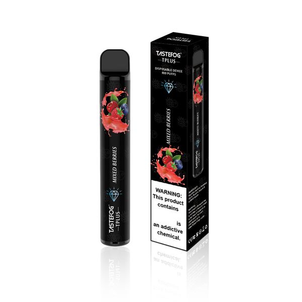 Disponível 800 Puffs Vape Vapes Pen TasteFog TPLUS SOTCK por atacado