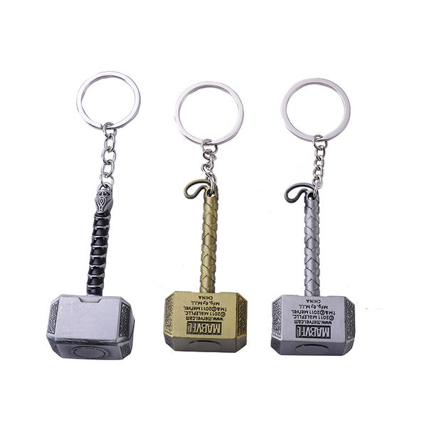 

alloy couple key chains male and female hero key metal peripheral film keyrings mobile phone stall gift, Silver