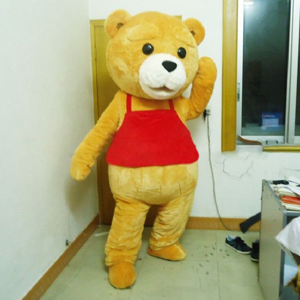 Mascote urso de desenho animado traje para homens adultos decorações engraçadas