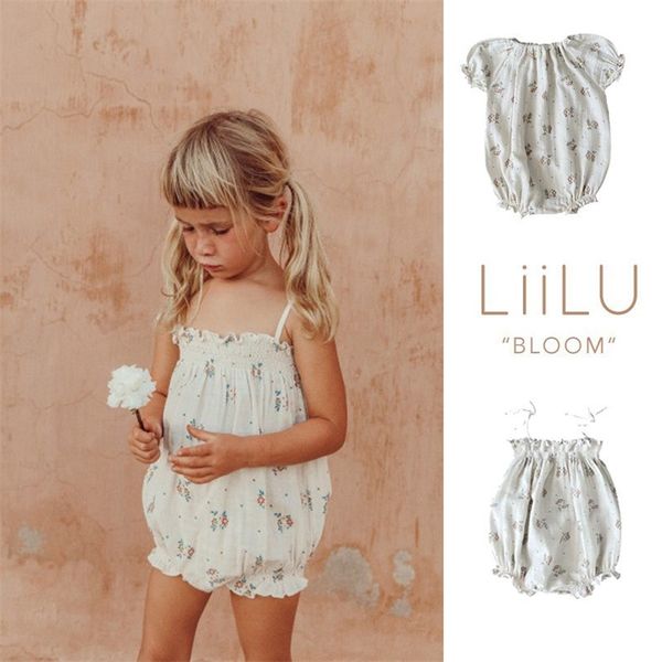 

enkelibb summer sellers baby girl brand floral romper super beautiful clothes onesie for little toddler s lii* 220426, Blue