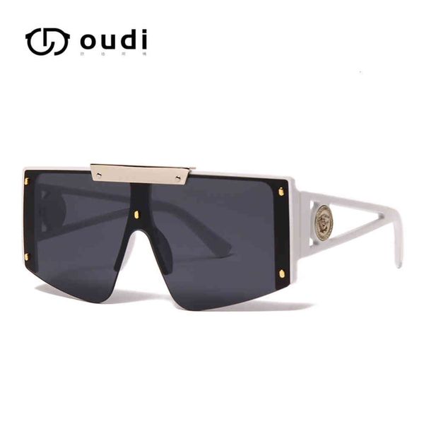 

20264 outdoor sunglasses fashion gradient translucent large frame uv400 sunglasses sports, White;black