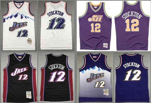

basketball jerseys john stockton jersey, Black