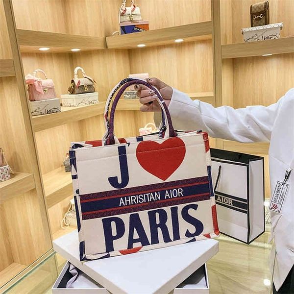 

fashion female canvas tote atmospheric one messenger printed portable shopping clearance outlet sale