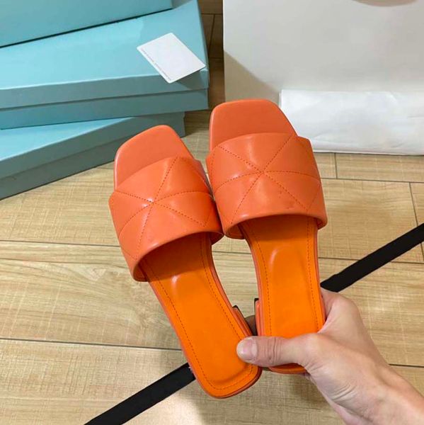 

2022 summer new style slippers sandals sliders triangular logo letters sponge one word open-toe sandals 002, Black
