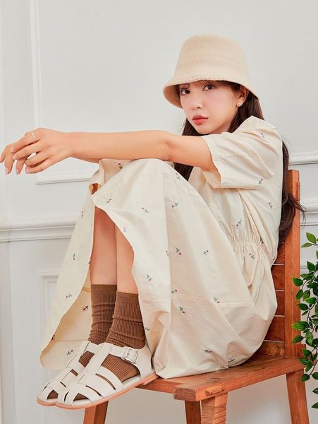 

dazy puff sleeve floral embroidery dress z2qw#, Black;gray