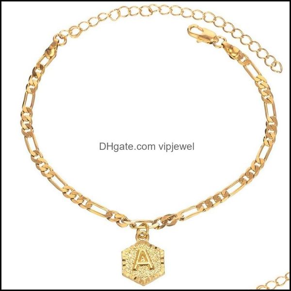 

anklets jewelry 26 letter bracelets charm gold color foot chain anklet bracelet for women fashion accessories x56fz dr dhyw5, Red;blue
