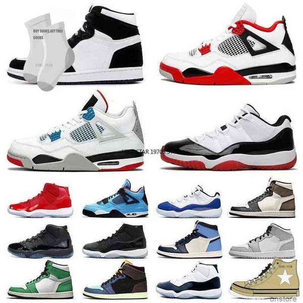 

jumpman 11 jumpman 1 mid basketball shoes 1s mens womens low designer cactus jack 4 4s x concord high 11 25th 11s trainers sports, Black