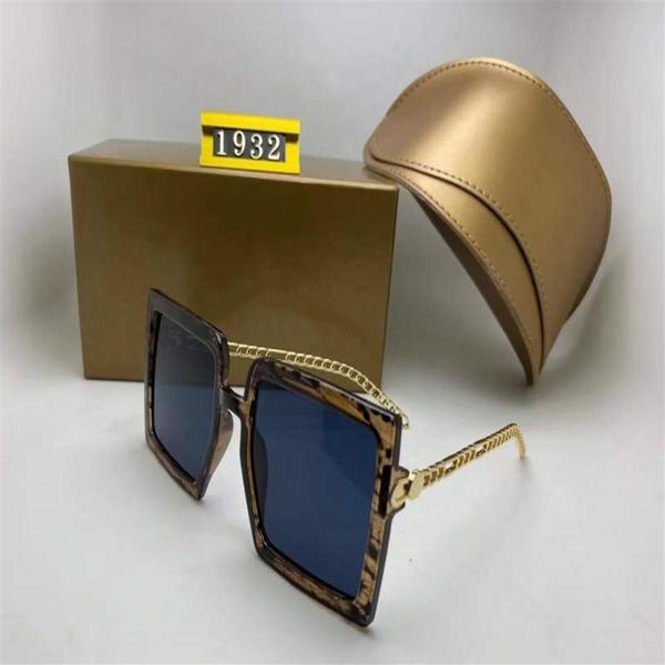 

fashion 1932 sqaure sunglasses women oversized one pieces letter sun glasses eyewear anti-uv goggles ladies shades gafas with box275f, White;black