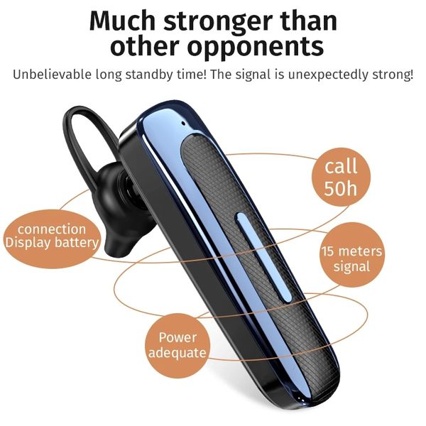 Mini Bluetooth Sports Formal Wireless Warphone Warphone Ушной крючок с микрофонными функциями Функция Огнате Управление водонепроницаемой гарнитурой