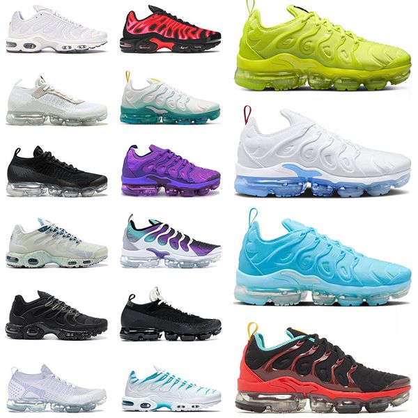 

2022 new arrival plus tn mens womens running shoes airness maxs designer eur 46 47 terrascape mint university blue tennis fly knit flynit tr