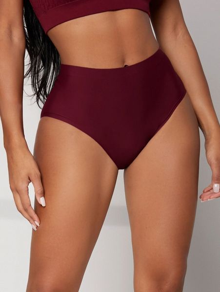 

solid thong panty p9go#, Black;red