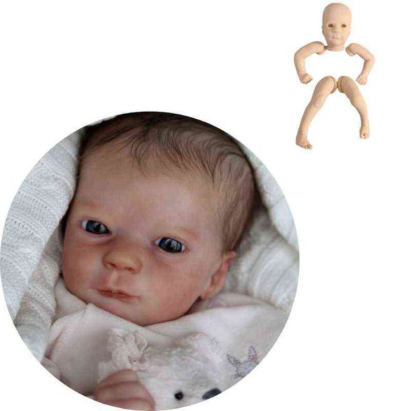 

17 inch ashley awake premie size reborn baby doll kit popular soft touch lifelike fresh color reborn baby doll 43cm aa220325