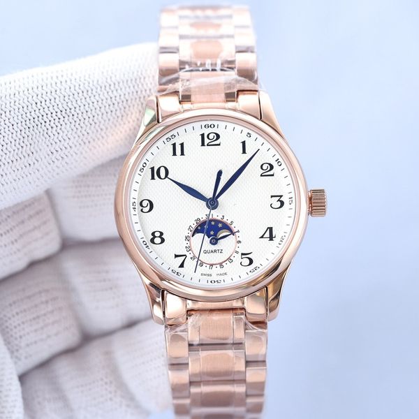 

fashion quartz women's watch classic 34mm luxury watches iced out watch designer movement aaa, Slivery;golden