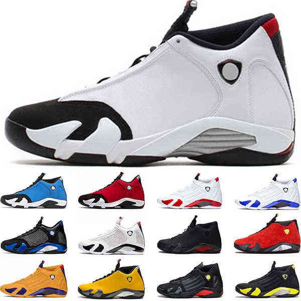 

men basketball shoes 14 14s gym blue red candy cane university gold hyper royal mens trainers sports sneakers size 7-13 0b8r, Black