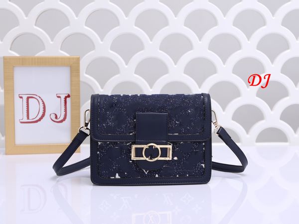 

women's designers luxury shoulder bag totes purse handbag message bags cluth brand classic crossbody pu #m-8 size 20cm old flower fergr