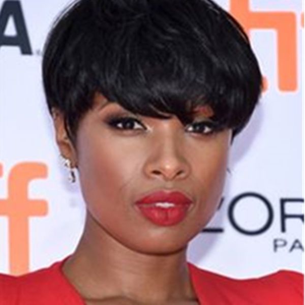 

short pixie cut straight none lace wig peruvian human hair wigs for black women glueless machine made wig, Black;brown