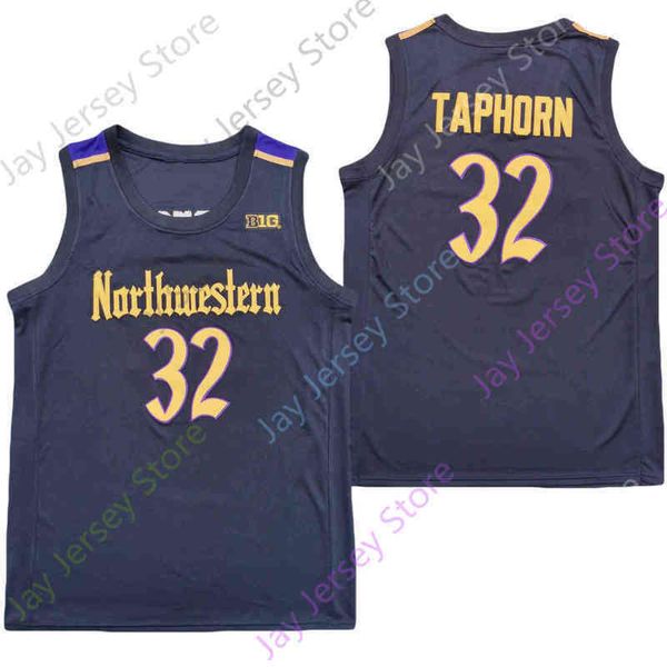

college ncaa new northwestern wildcats jerseys 32 taphorn basketball jersey black size youth adult
