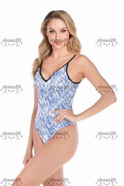 

blue camouflage swimwear hipster push up women's one-piece designer swimsuits outdoor beach swimming bandage travel vacation luxury wea