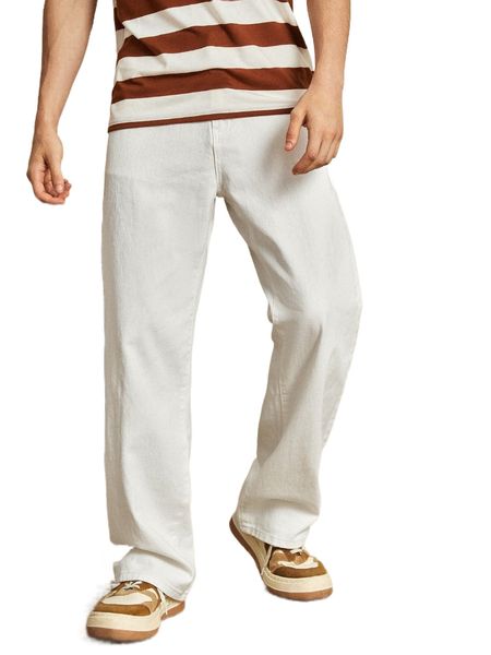 

men solid wide leg jeans p6nb#, Blue