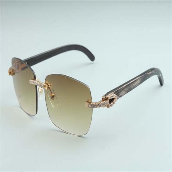 

factory outlet latest a8-b3524012 diamond natural black pattern horn diamond lens sunglasses fashion men and women boundless sungl183m