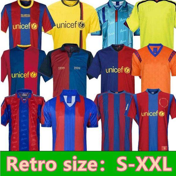 

barcelona retro soccer jersey 96 97 03 04 05 06 07 08 09 10 11 14 15 ronaldo xavi ronaldinho rivaldo guardiola puyol iniesta finals maillot, Black;yellow